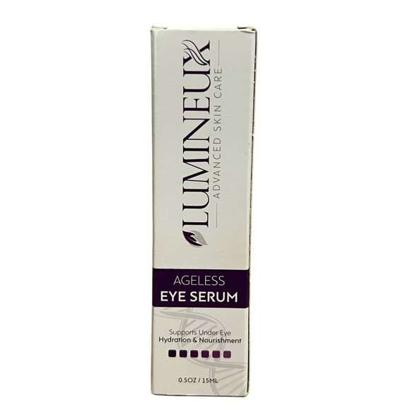 Lumineux Advanced Skin Care Ageless Eye Serum Under Eye Hyddration .5 oz NEW - Picture 7 of 10